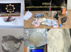 İl Emniyet Müdürlüğü Narkotik Suçlarla Mücadele Şube Müdürlüğü ekipleri tarafından