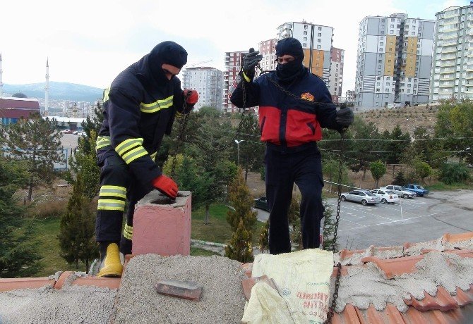 Yozgat Belediyesi İtfaiye Müdürlüğü kış mevsiminin gelmesiyle ısınmak için soba