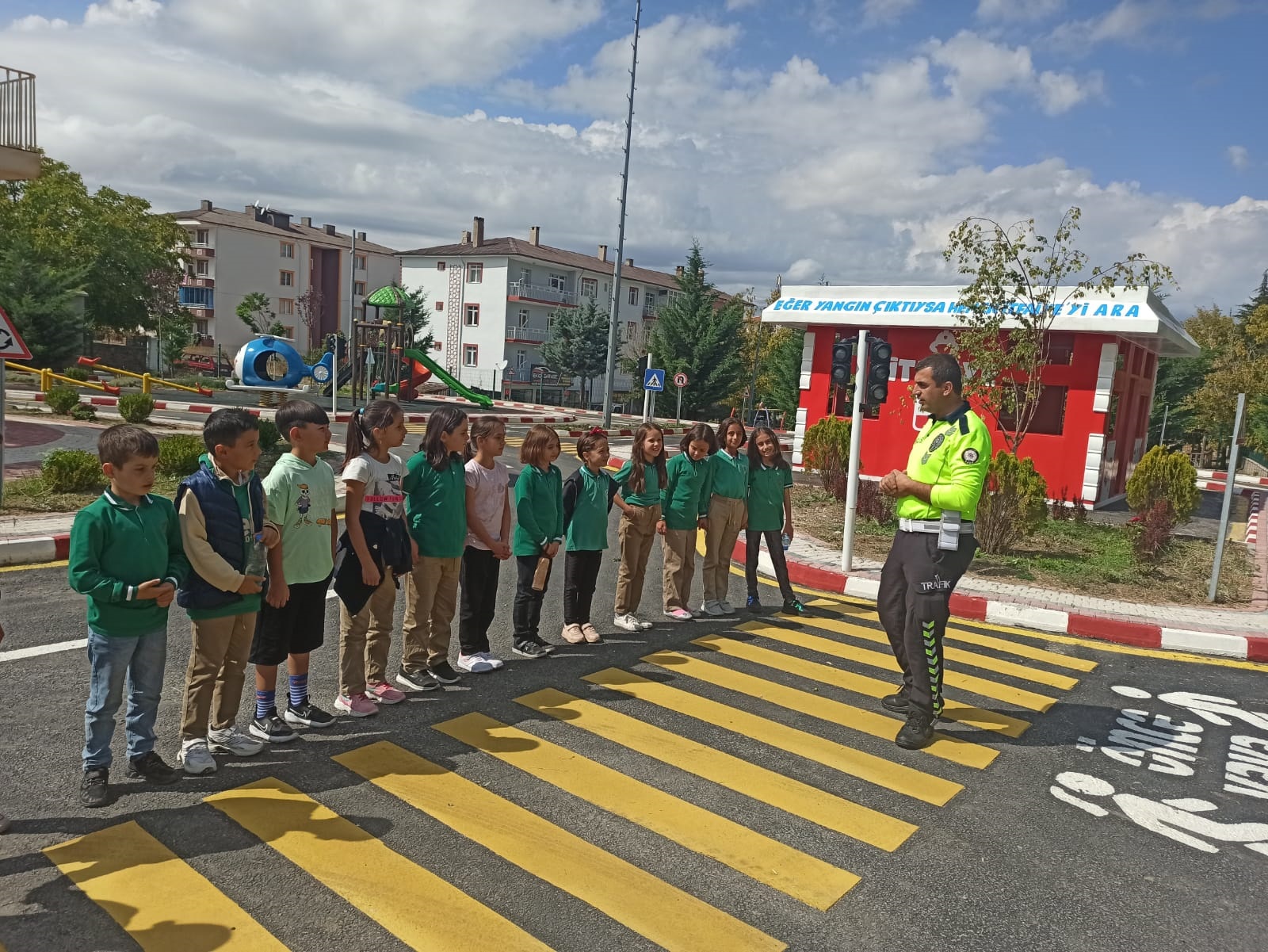Yozgat Trafik Eğitim Parkı, eğitim öğretim döneminin başlamasıyla öğrencileri ağırlamaya