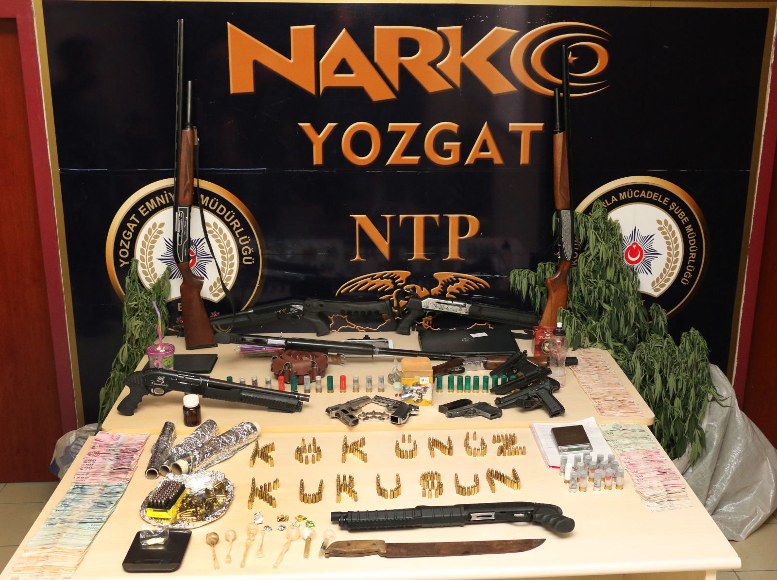 Yozgat İl Emniyet Müdürlüğü Narkotik Suçlarla Mücadele Şube ekipleri tarafından