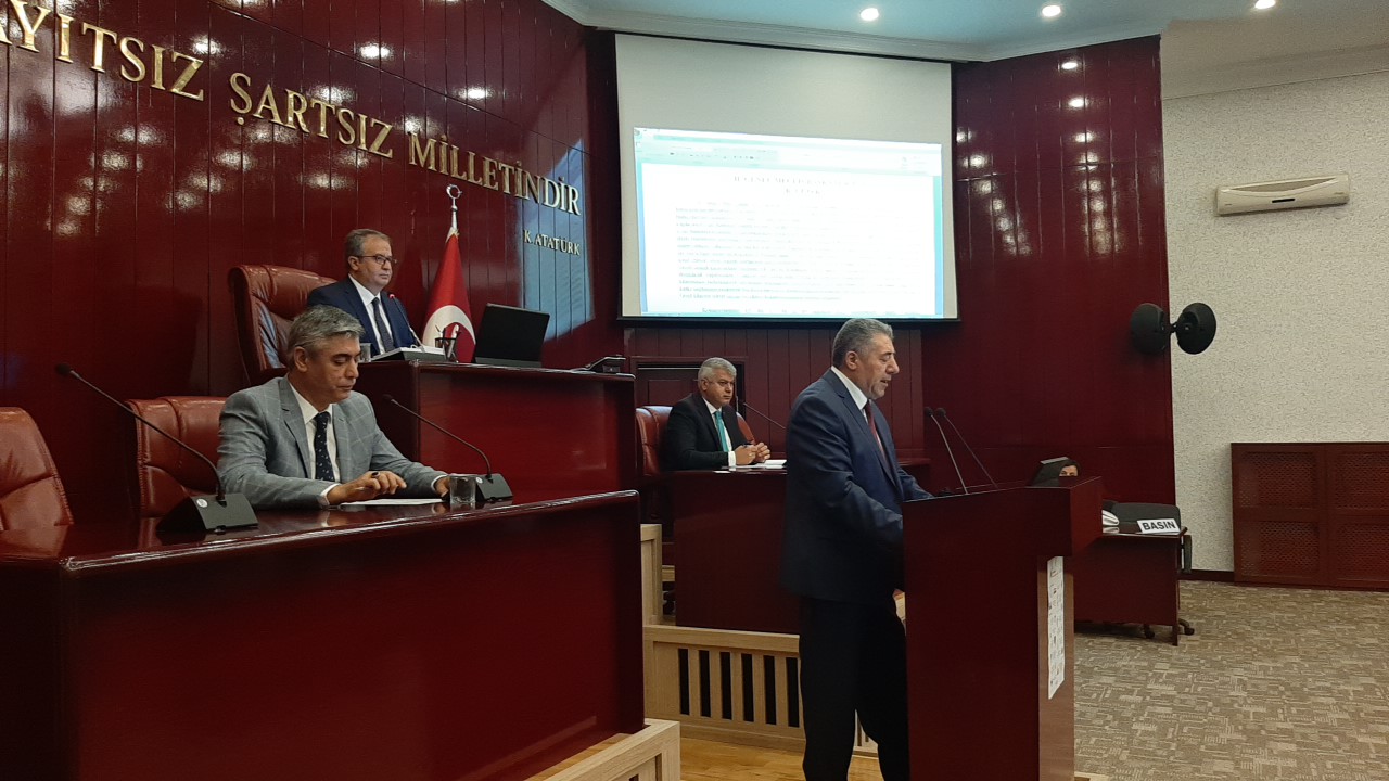 İl Genel Meclisi Eylül ayı toplantılarının ilk oturumu, Meclis Başkanı