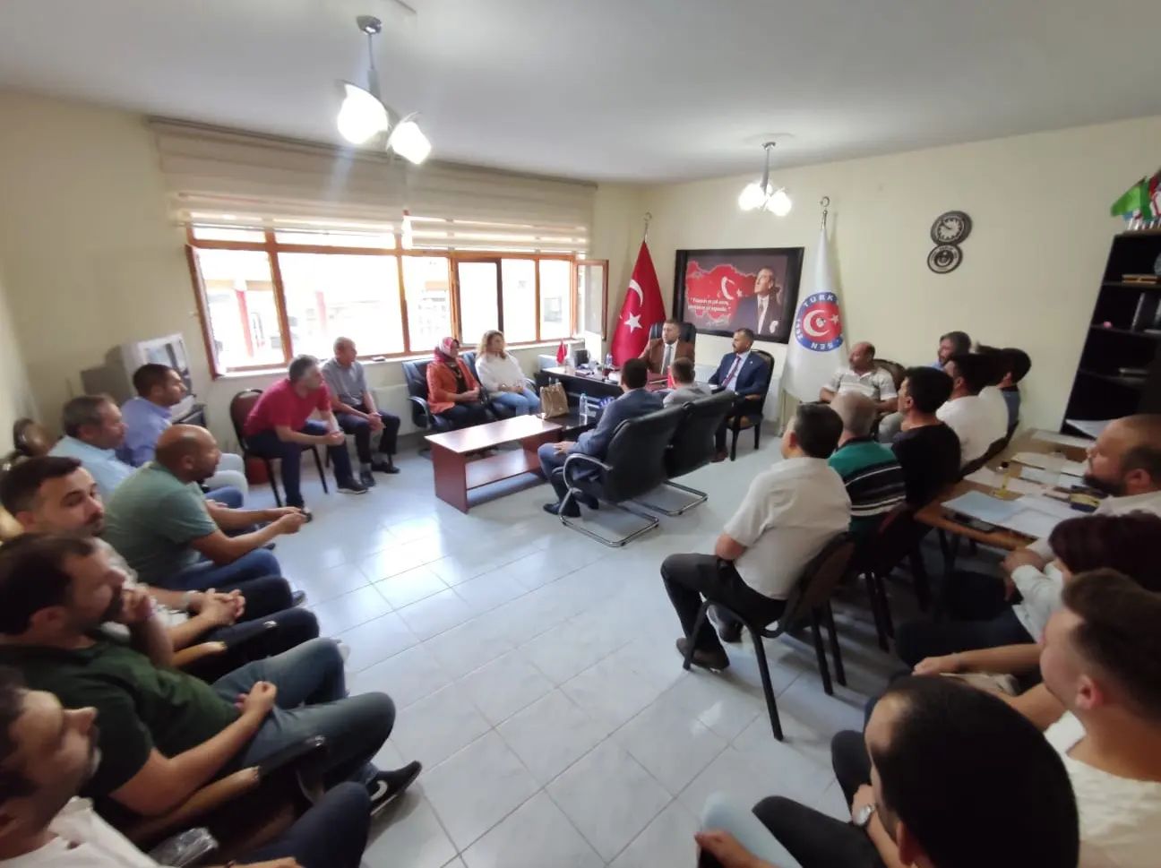 MHP Yozgat Milletvekili İ Ethem Sedef, beraberinde; İl Başkanı Tekin