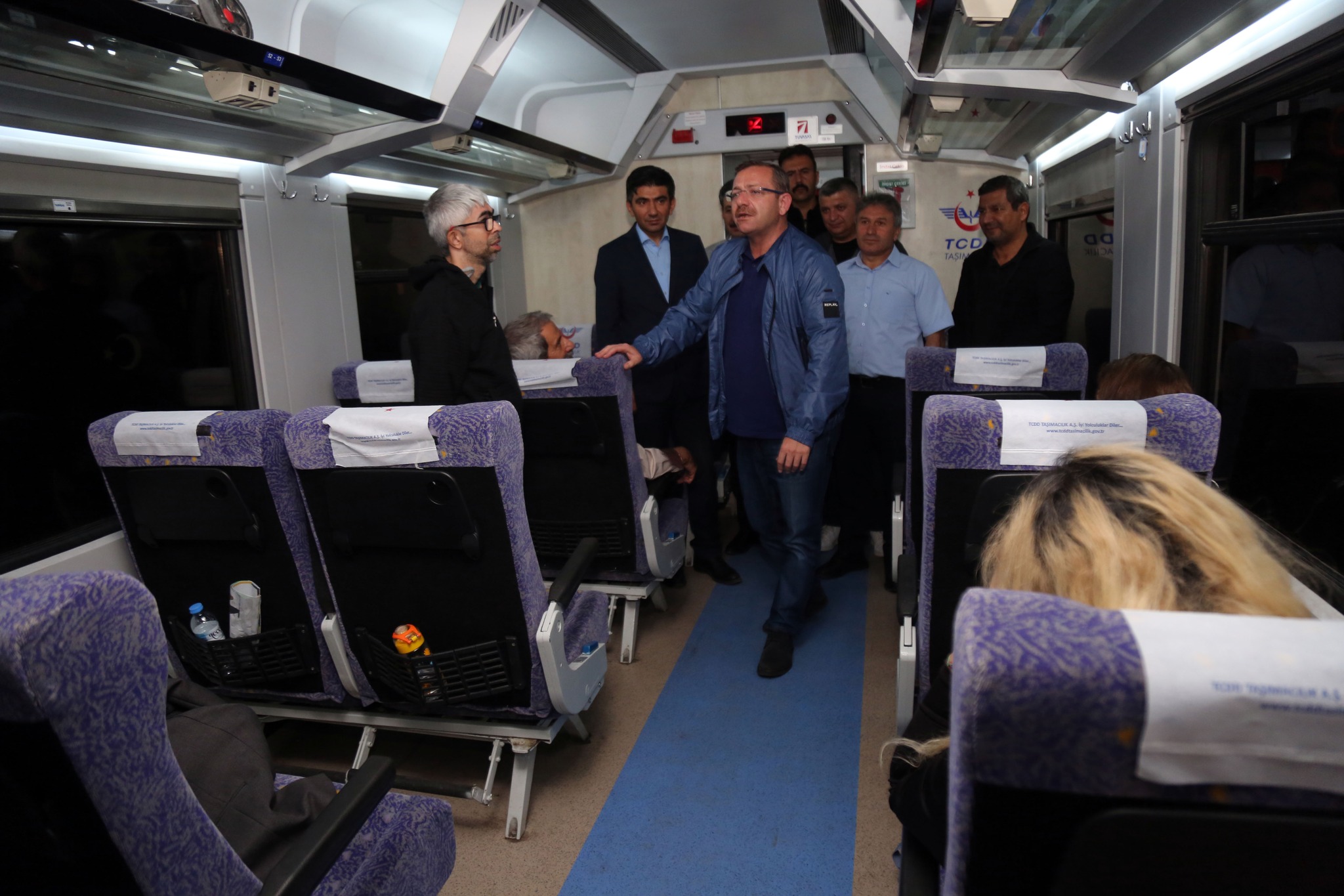 Ankara’dan Kars’a gitmek üzere yola çıkan TCDD’ye ait Doğu Ekspresi