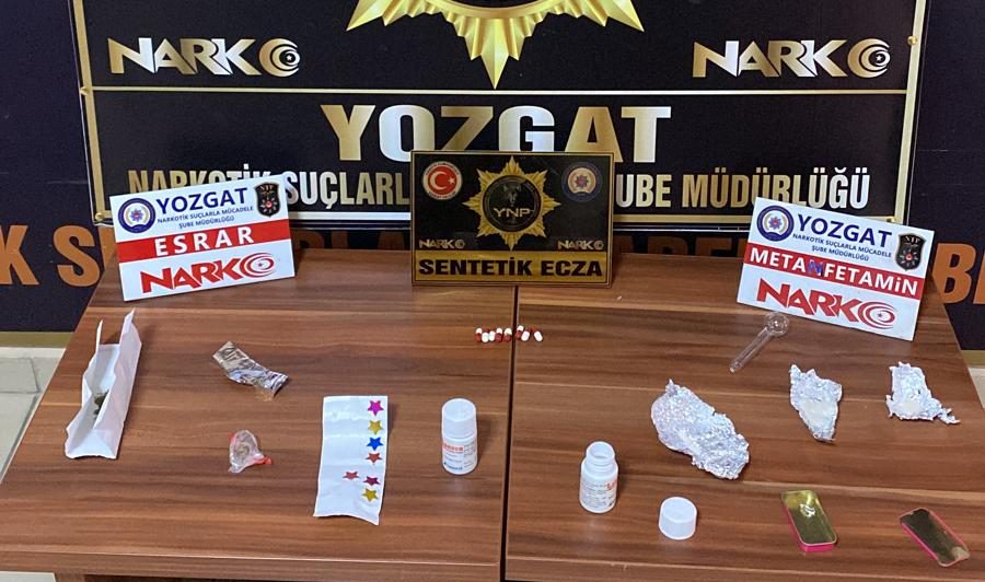 Yozgat İl Emniyet Müdürlüğü Narkotik Suçlarla Mücadele Şube Müdürlüğü ekipleri,