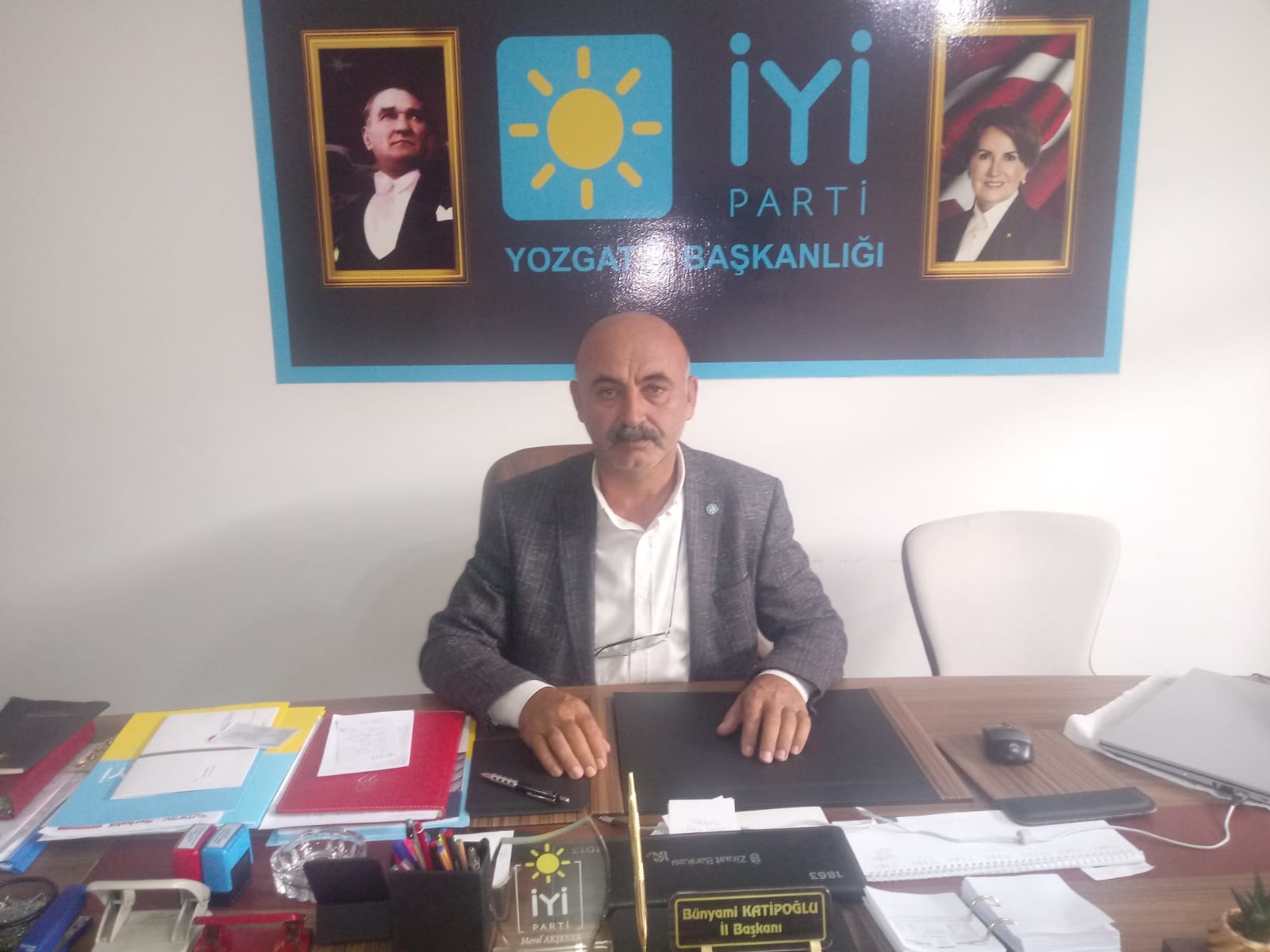 İYİ Parti Yozgat İl Başkanı Bünyami Katipoğlu, partilerine ve liderlerine