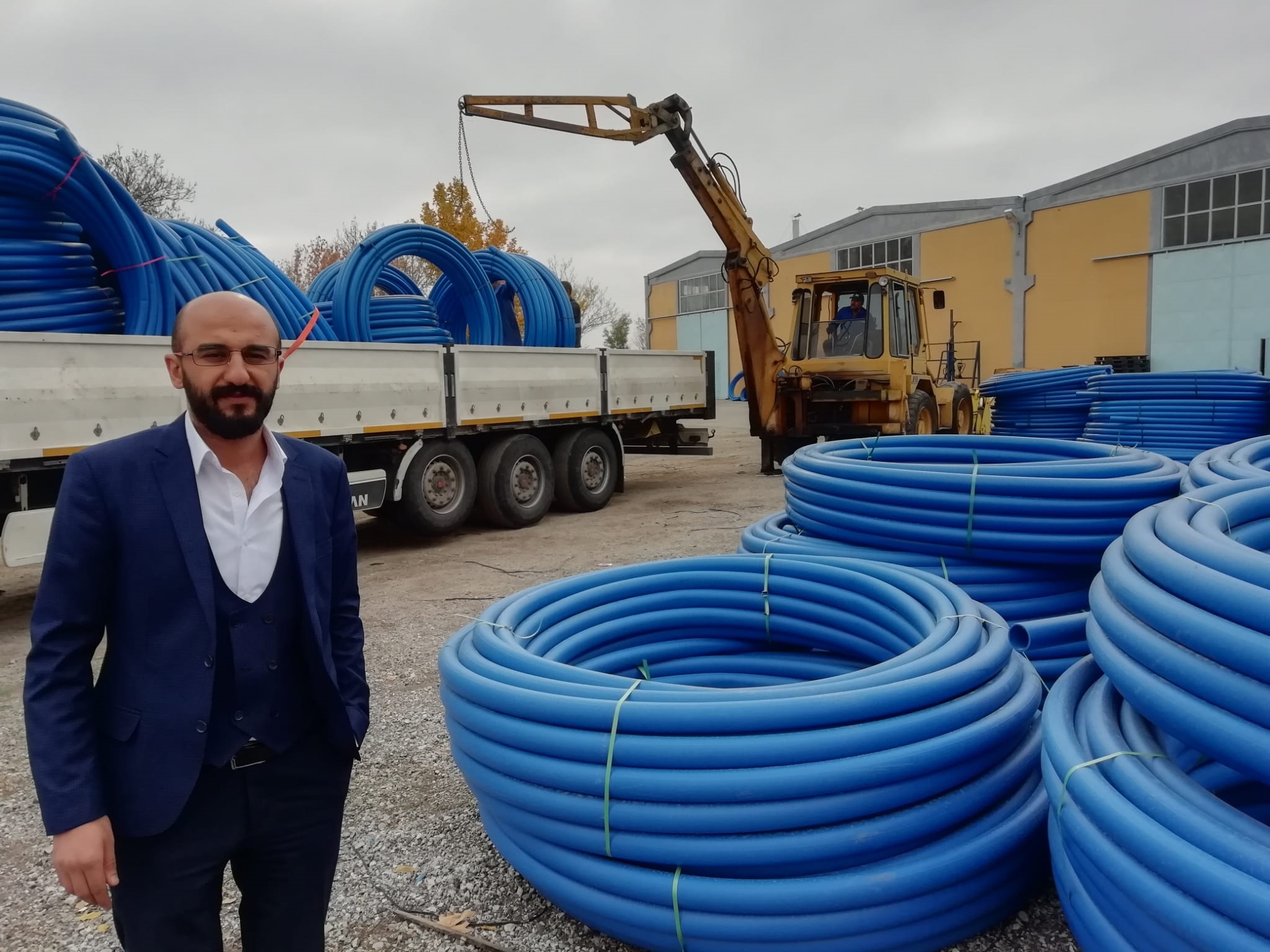 Yozgat Organize Sanayi Bölgesi’nde üretilen PVC, HDPE100 ve Koruge kanalizasyon