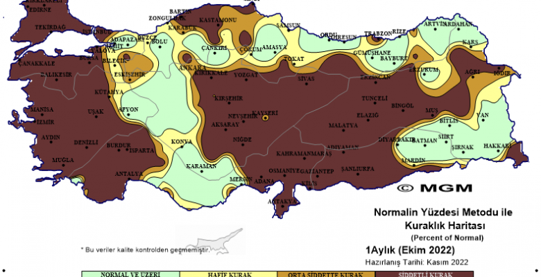 Meteoroloji Genel Müdürlüğü’nün ortaya koyduğu haritada, Yozgat il geneli “şiddetli