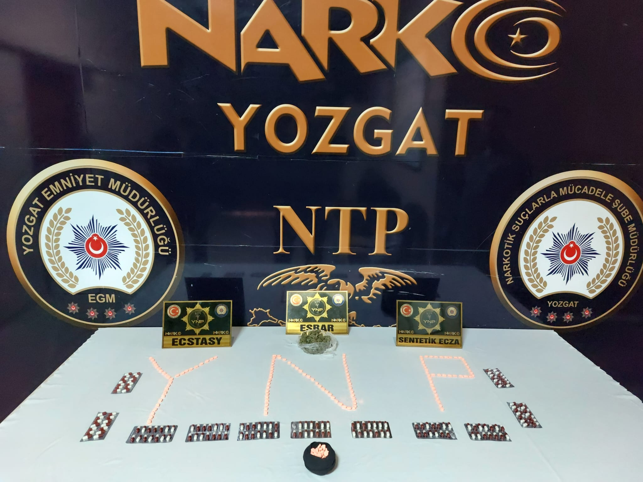 Yozgat İl Emniyet Müdürlüğü Narkotik Suçlarla Mücadele Şube Müdürlüğü ekipleri