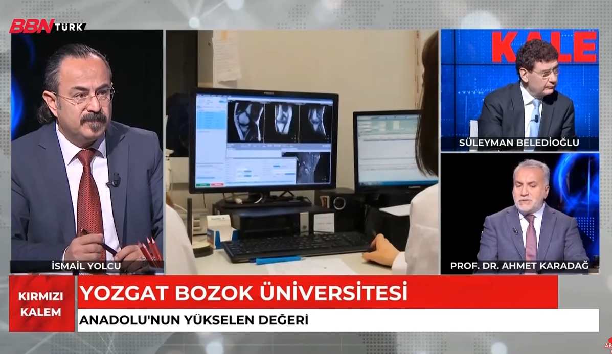 Bozok Üniversitesi Rektörü Prof. Dr. Ahmet Karadağ, BNN Türk ekranlarından