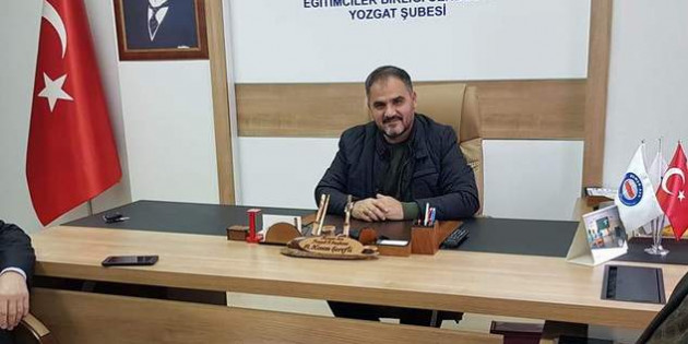 Eğitim Bir Sen Yozgat Şube Başkanı Kenan Şerefli, Milli Eğitim