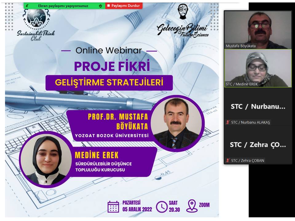 Yozgat Bozok Üniversitesi Öğretim Üyesi Prof. Dr. Mustafa Böyükata, Proje