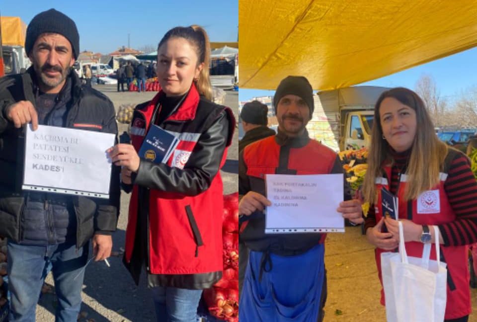 Yozgat’ın Boğazlıyan ilçesinde Sosyal Hizmet Merkezi tarafından, pazarcı esnafı kadına