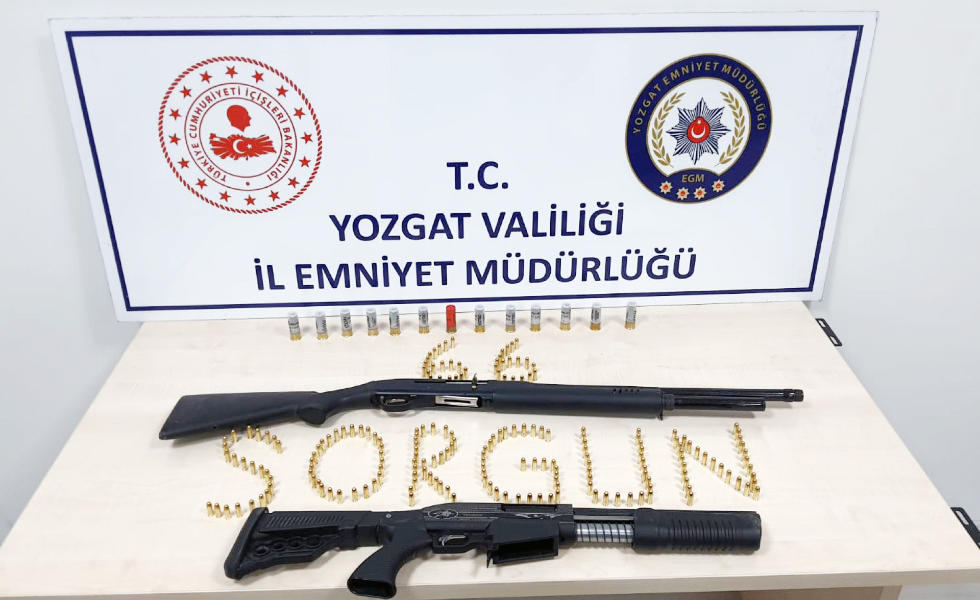 Yozgat’ın Sorgun ilçesinde Emniyet Müdürlüğü ekipleri tarafından yapılan çalışmalar neticesinde