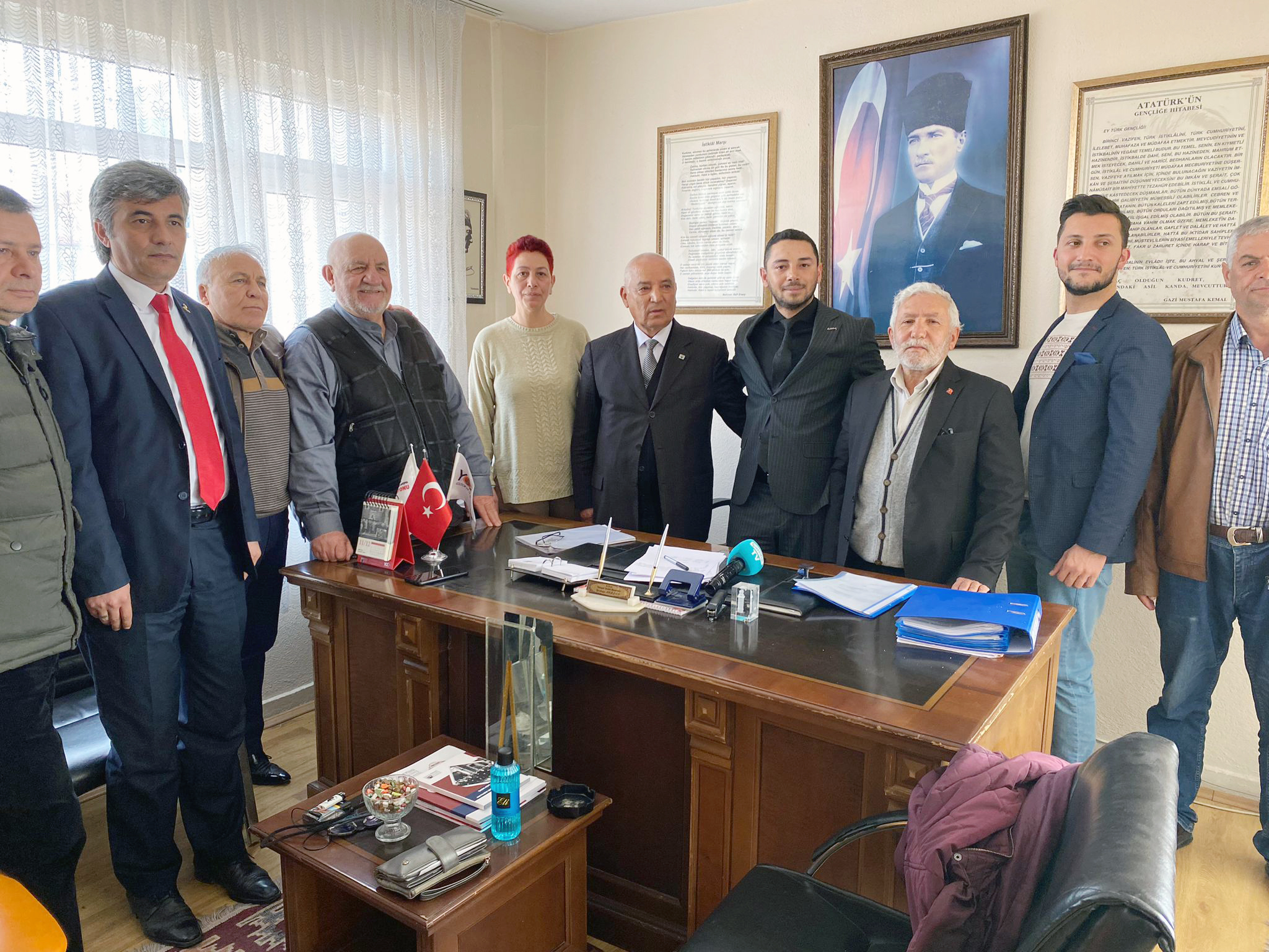 Atatürkçü Düşünce Dereği Yozgat Şubesi Olağan Genel Kurul toplantısı yapılırken,