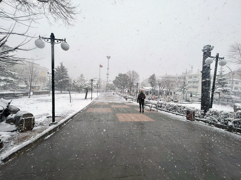 Yozgat’ta önceki gün yağmur dün de karın yağması ile birlikte