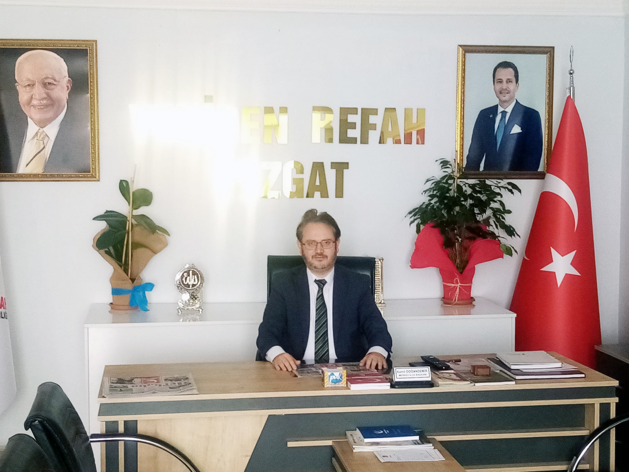 Yeniden Refah Partisi Genel Başkanı Dr. Fatih Erbakan ve teşkilat