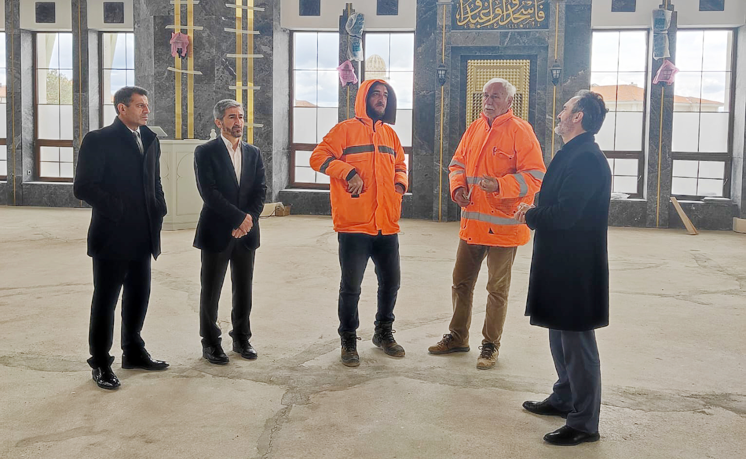 Çekerek ilçesinde yapılı devam eden Çekerek Merkez Tevhid Cami inşaatında