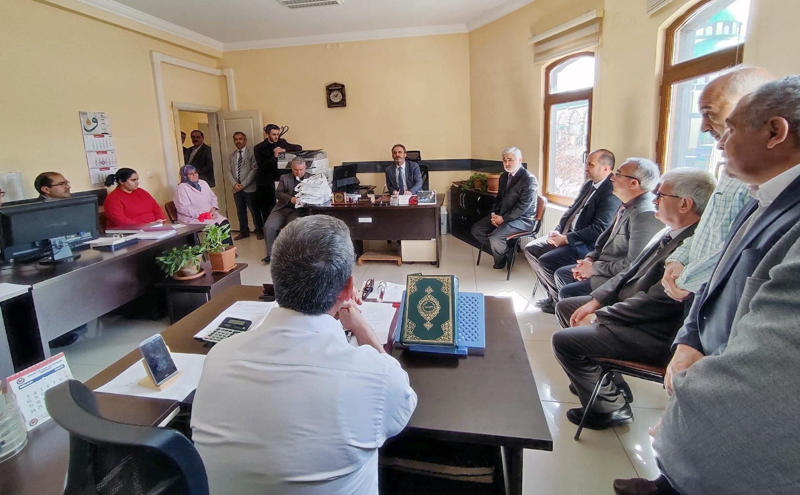 Ramazan Bayramı vesilesi ile İl Müftüsü Ali Gülden müftülük personeli