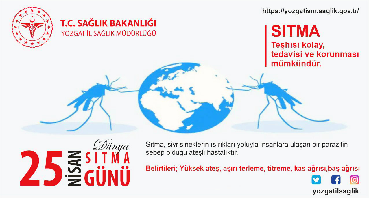 Yozgat İl Sağlık Müdürü Dr. Fatih Şahin, Dünya Sıtma günü