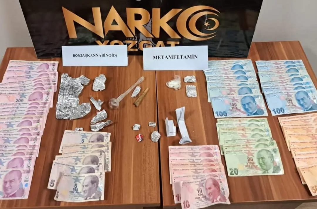 Yozgat İl Emniyet Müdürlüğü Narkotik Suçlarla Mücadele Şube Müdürlüğü ekipleri,