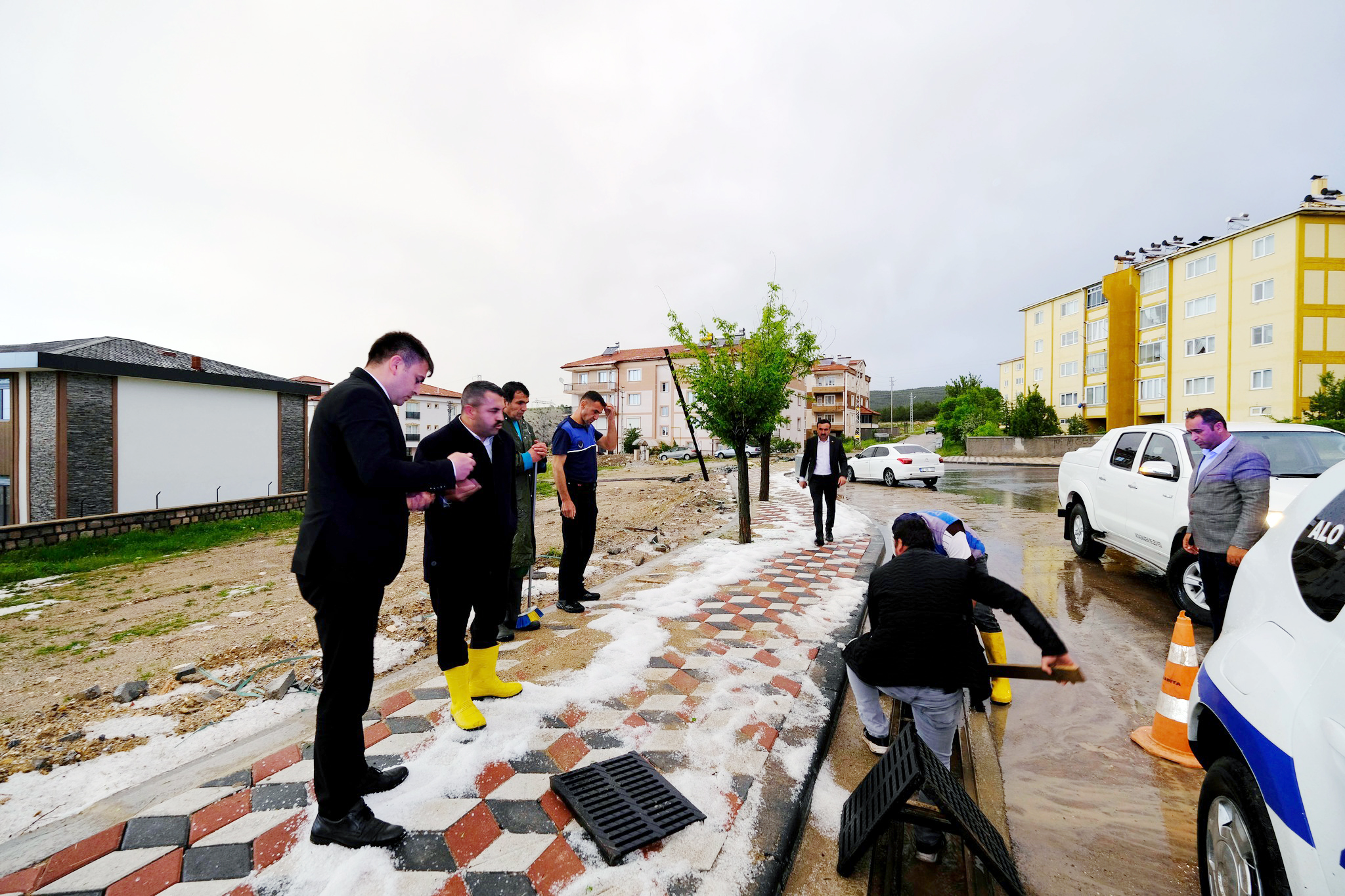 Yozgat’ta önceki gün etkili olan sağanak yağmur ve bazı bölgelerde