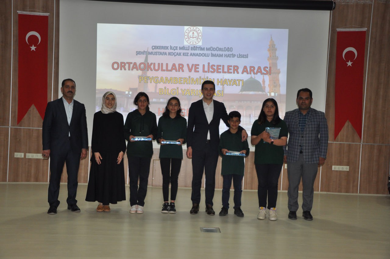 Çekerek İlçe Milli Eğitim Müdürlüğü tarafından Peygamberimizin hayatı konulu Bilgi