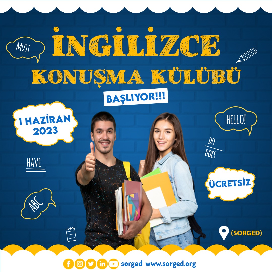 Sorgun Gençlik Derneği (SORGED) tarafından gençlerin İngilizce becerilerinin arttırılması için