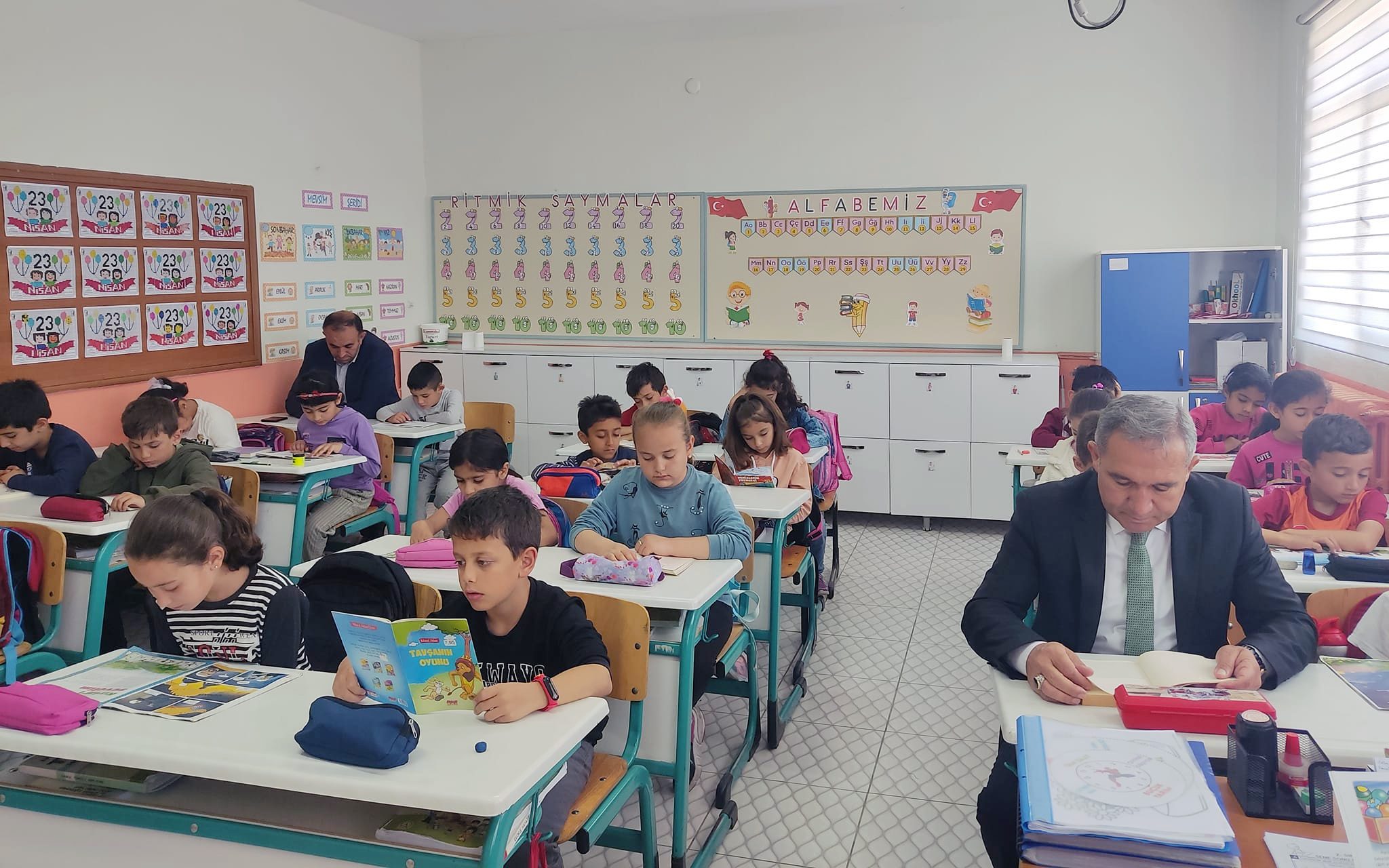 Kadışehri İlçe Milli Eğitim Müdürü Nuri Aksoy, Oku-Yoz projesi kapsamında