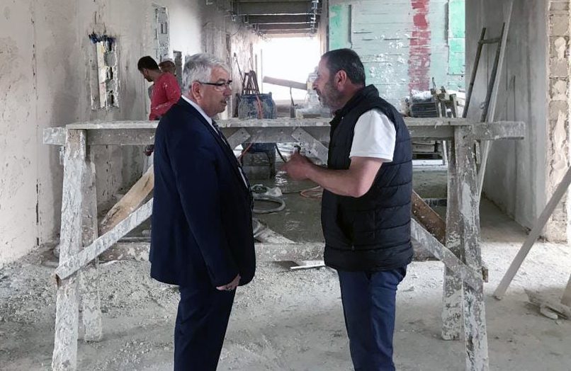 Sorgun ilçesinde yeni binalarının yapımına başlanan Mehmet Akif Ersoy Ortaokulu