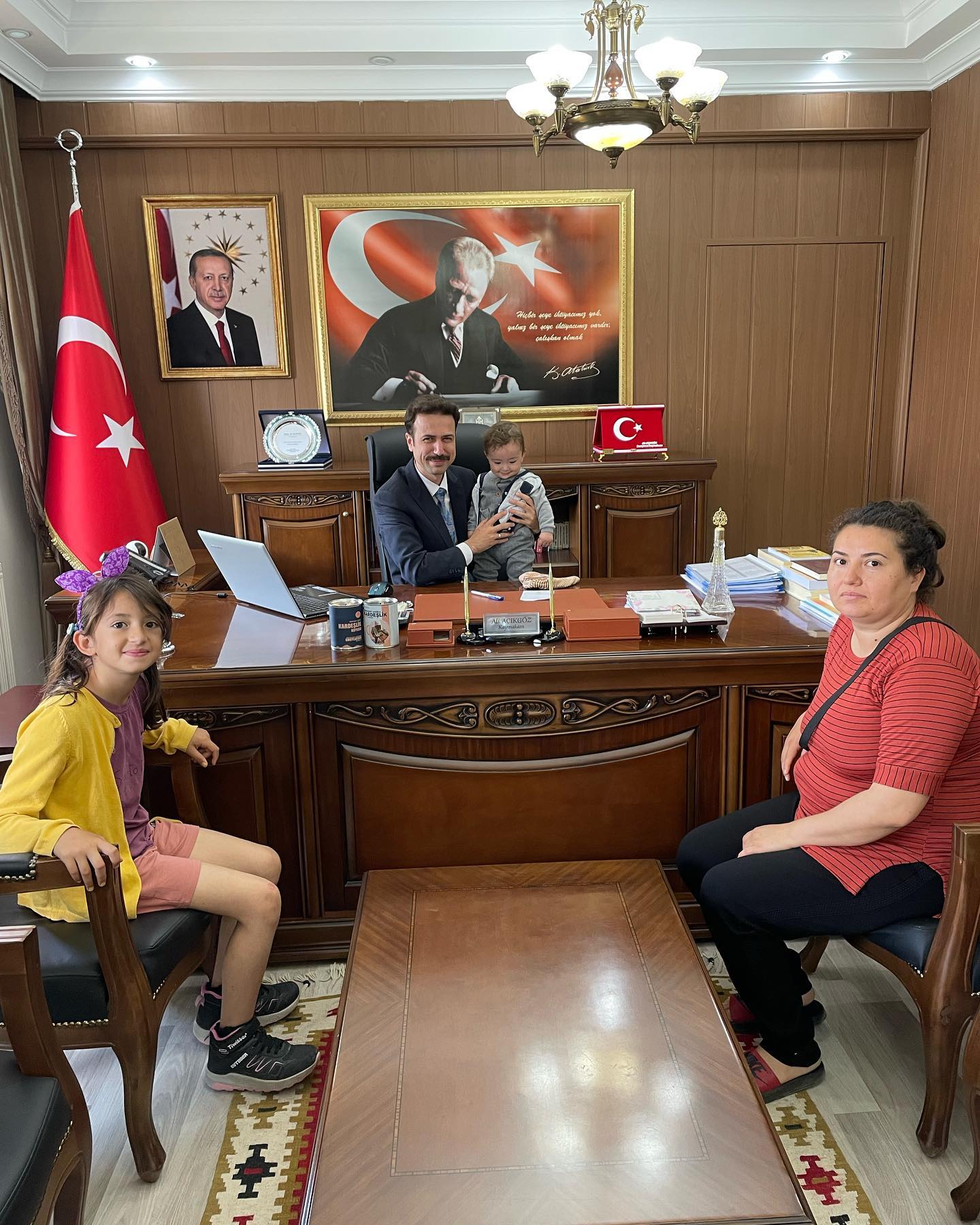 Kahramanmaraş merkezli meydana gelen deprem felaketlerinin ardından, Saraykent ilçesinde misafir