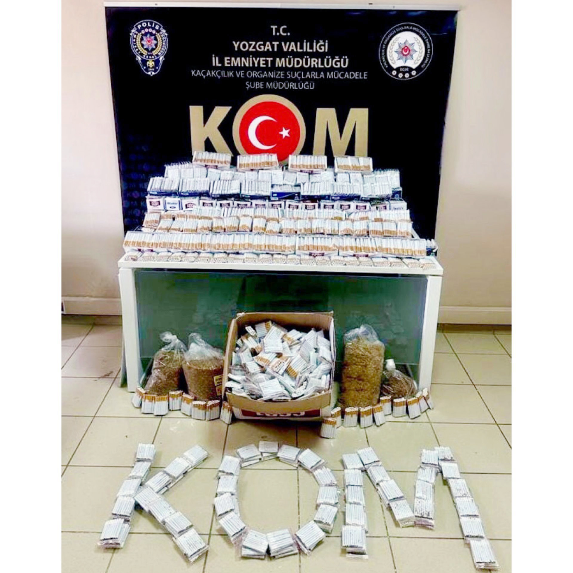 Yozgat İl Emniyet Müdürlüğü Kaçakçılık ve Organize Suçlarla Mücadele Şube