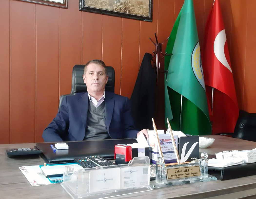 Yerköy Ziraat Odası Başkanı Cahit Metin, bölgelerinde hububat hasat döneminin