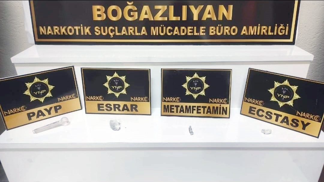 Yozgat İl Emniyet Müdürlüğü Narkotik Suçlarla Mücadele Şube Müdürlüğü ekipleri,