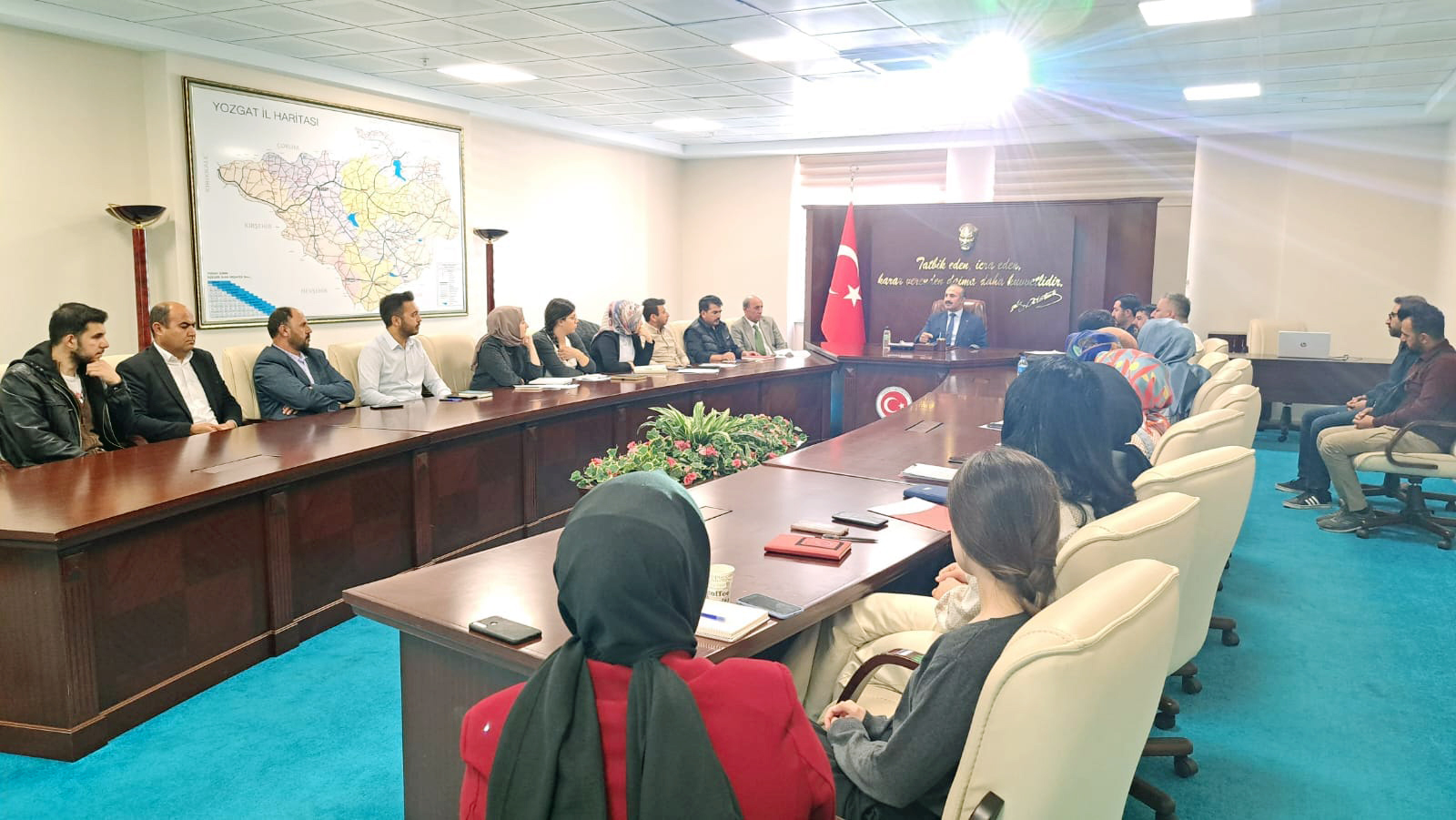 Yozgat Aile ve Sosyal Hizmetler İl Müdürü Abdullah Neşeli başkanlığında,