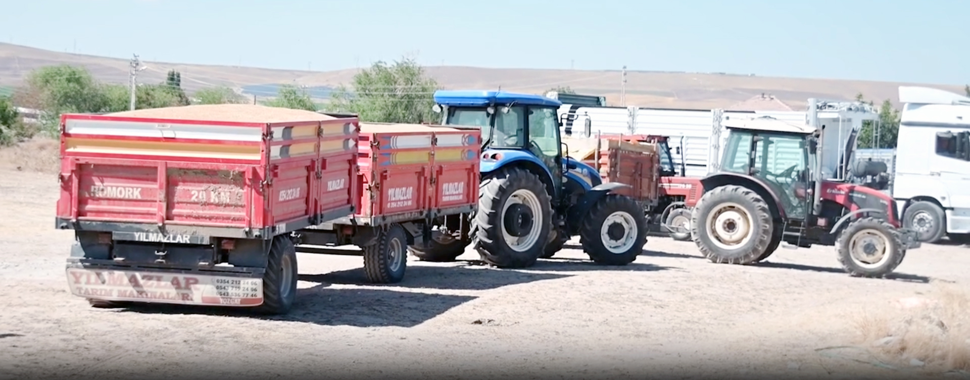 Yozgat’ta Toprak Mahsulleri Ofisi (TMO) depolarının dolmasının ardından kiralanan açık