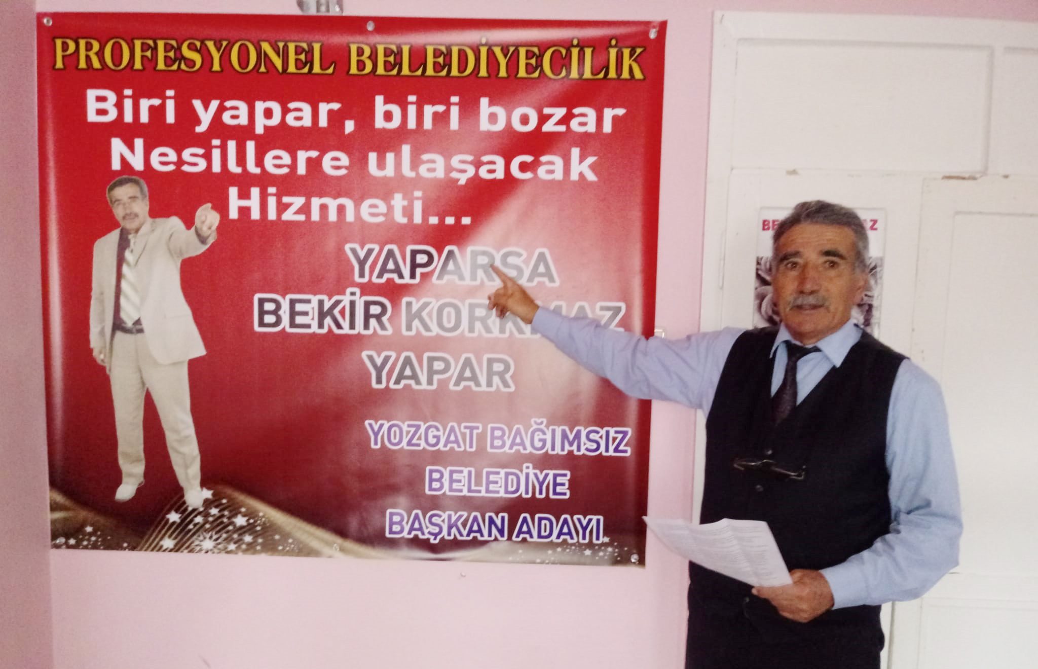 Bekir Korkmaz, Yozgat Belediye Başkanlığı için bağımsız aday