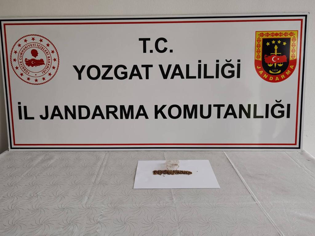Yozgat İl Jandarma Komutanlığı ekiplerince Saraykent ve Akdağmadeni’nde düzenlenen uyuşturucu