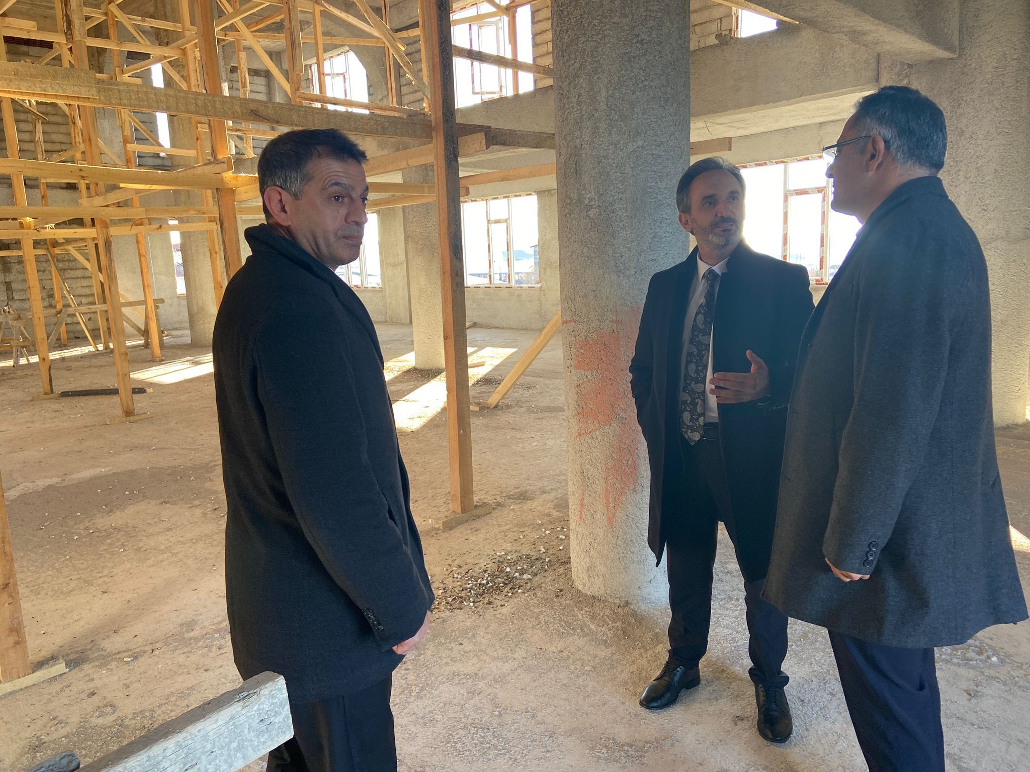 Yozgat İl Müftüsü Ali Gülden Organize Sanayi Bölgesi'nde yapımı devam