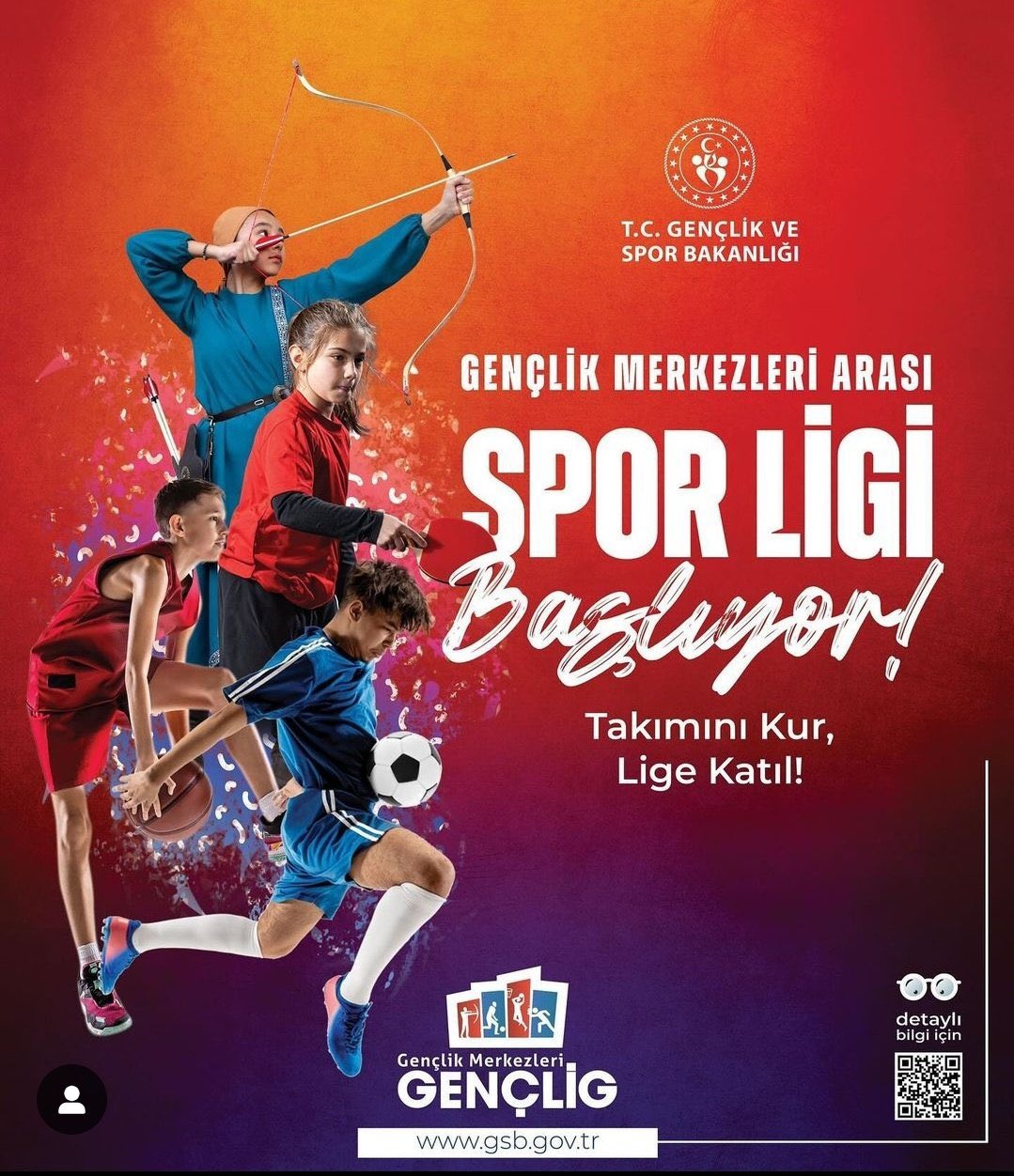 Gençlik ve Spor Bakanlığı, gençleri spor arenasında buluşturmak ve rekabet