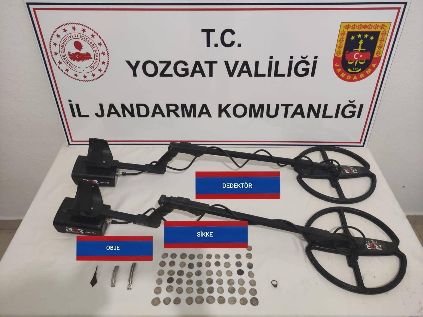 Yozgat İl Jandarma Komutanlığı, tarihi eser kaçakçılığıyla mücadele kapsamında Kadışehri