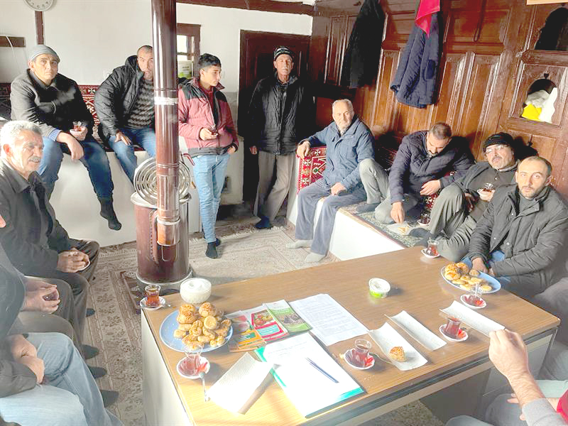 Yozgat Tarım ve Orman İl Müdürlüğü ekipleri, kış mevsiminin etkisiyle