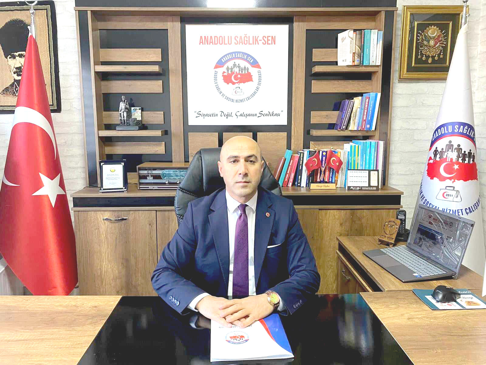 Anadolu Sağlık Sen Genel Başkanı hemşerimiz Necip Taşkın, sağlık çalışanlarına,