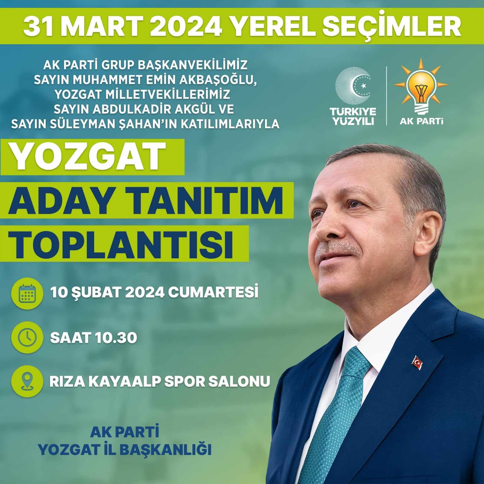 AK Parti'nin 31 Mart yerel seçimlerine yönelik hazırlıkları kapsamında, Yozgat