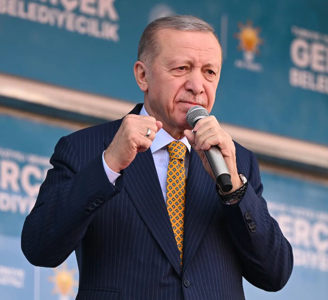 Kütahya’da düzenlenen mitingde konuşan Cumhurbaşkanı Recep Tayyip Erdoğan, yaklaşan yerel