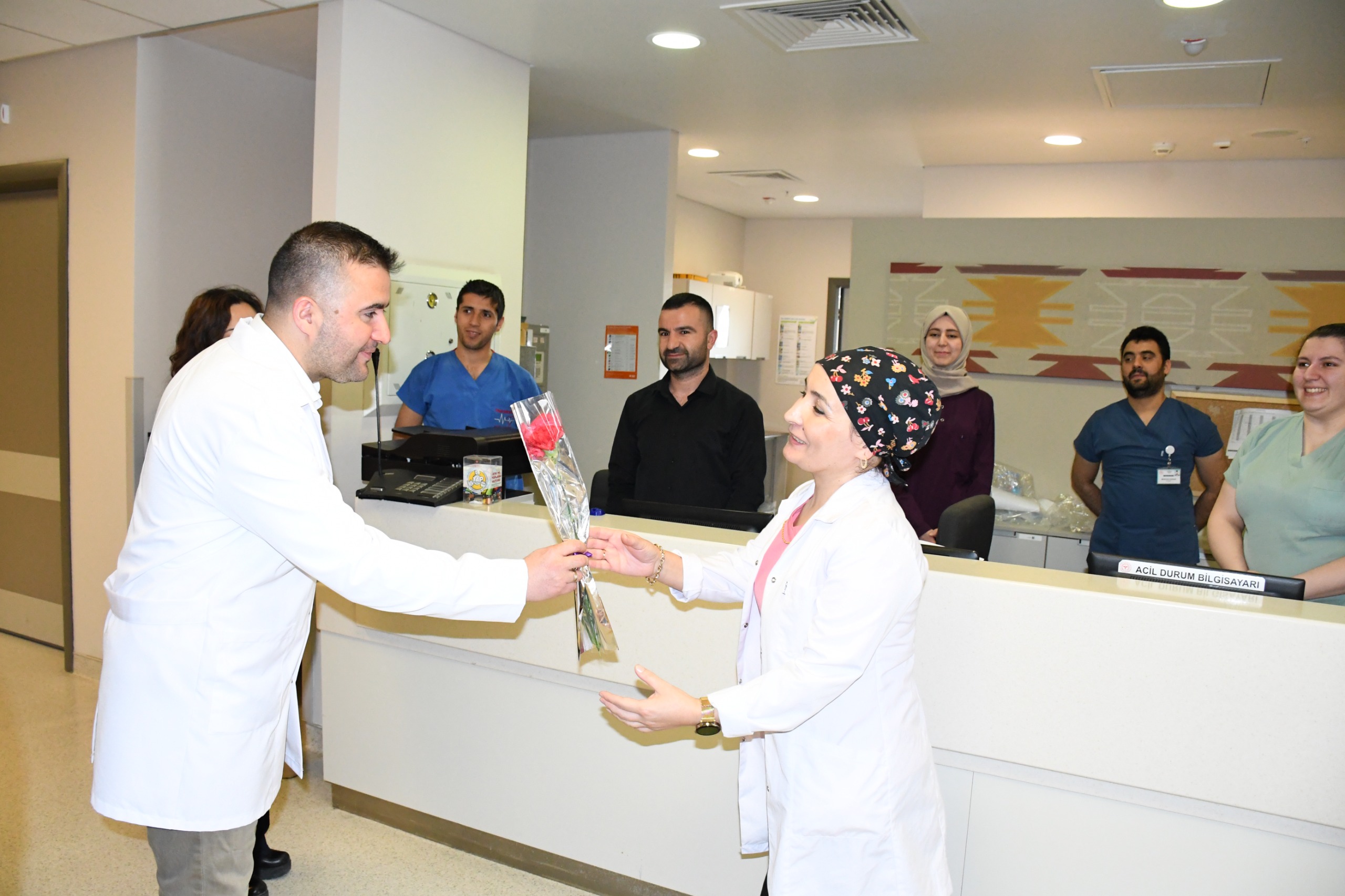 Yozgat Şehir Hastanesi Başhekimi Uz Dr. Mustafa Kozan ve yönetim