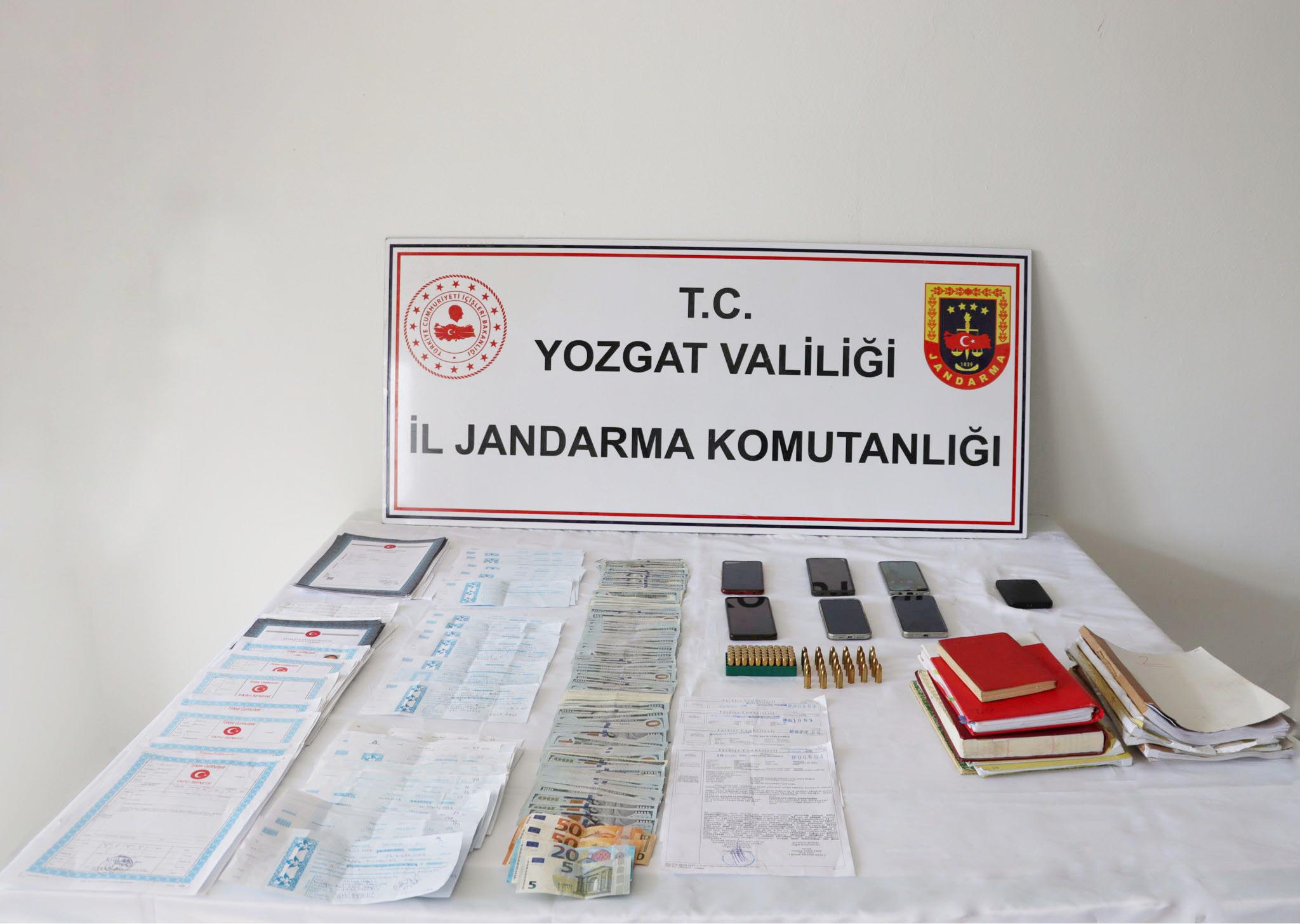 Yozgat İl Jandarma Komutanlığı'nın Kaçakçılık ve Organize Suçlarla Mücadele Şube