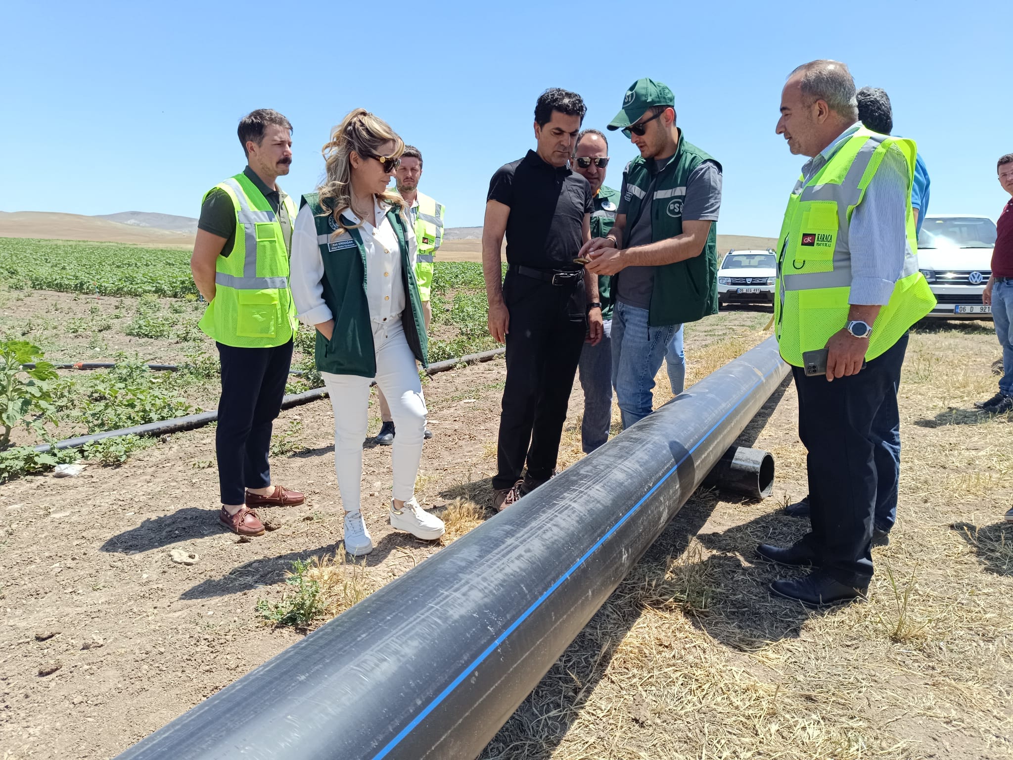 DSİ 12.Bölge Müdürü Rahmi Şahin, Bölge Müdür Yardımcısı Serkan Kaman