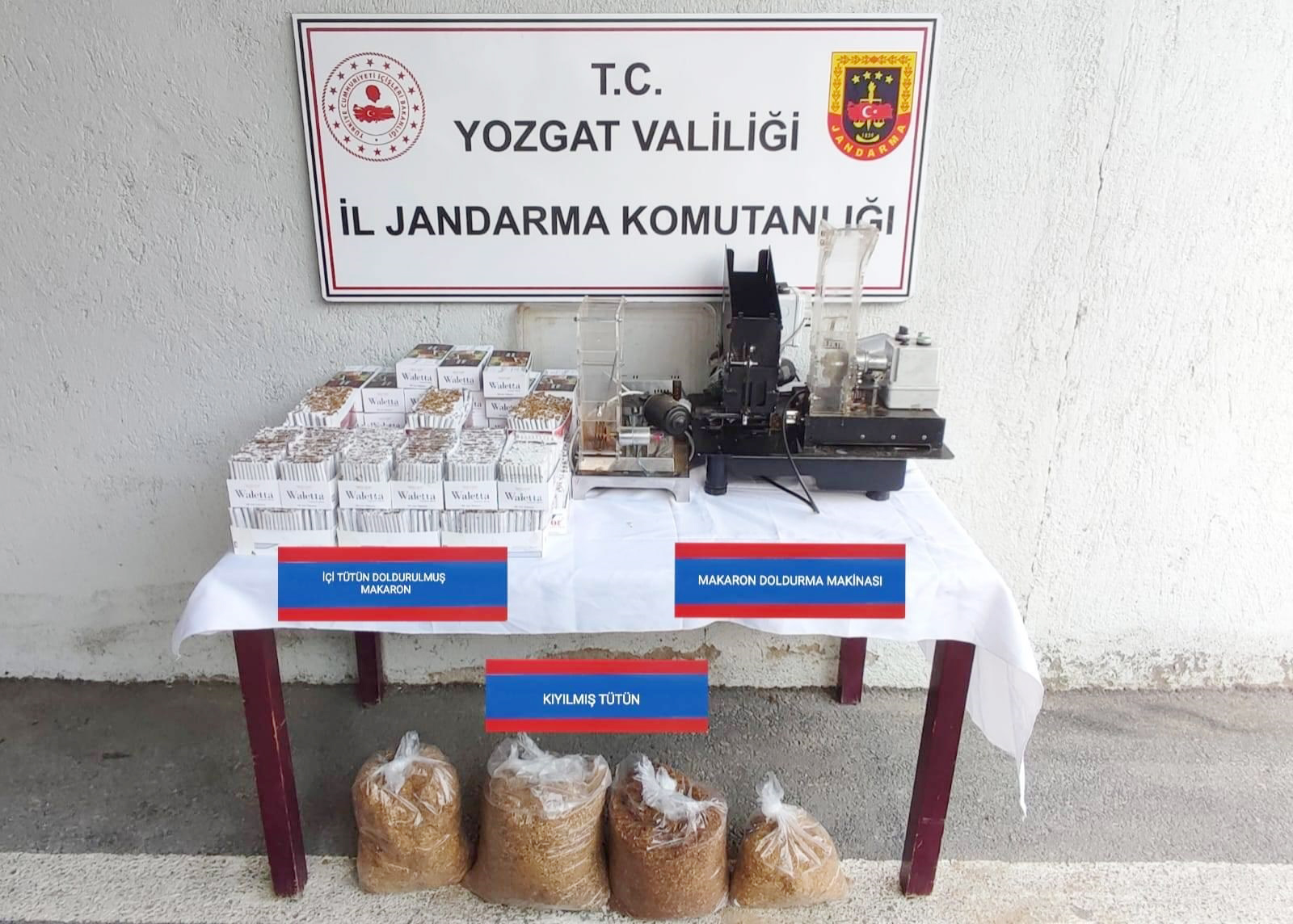 Sorgun Cumhuriyet Başsavcılığı tarafından başlatılan soruşturma kapsamında, Sorgun ilçesinde kaçak