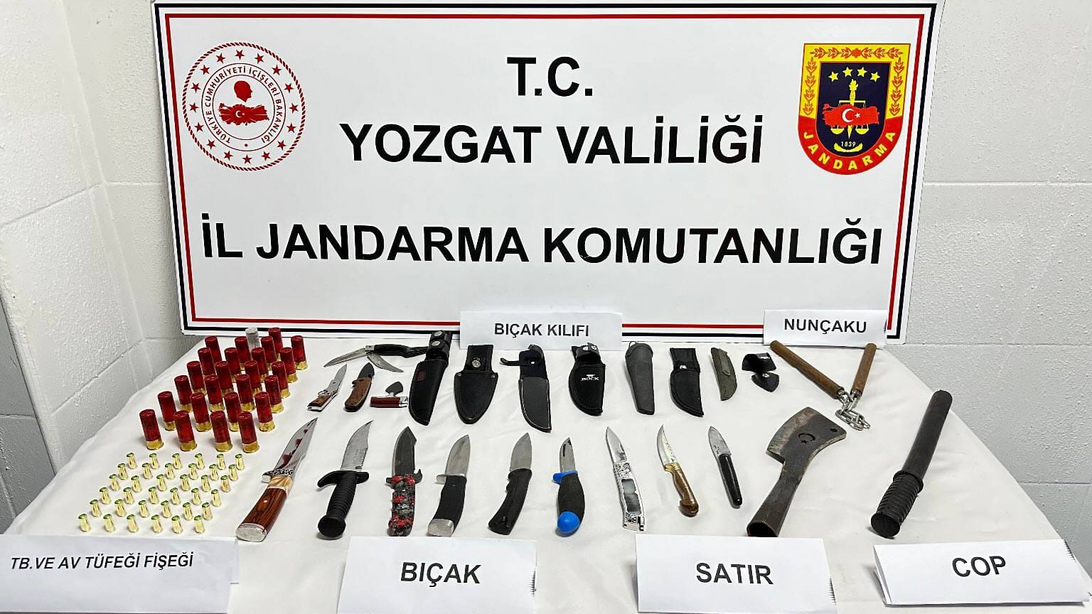 Yozgat İl Jandarma Komutanlığı ekipleri, 6136 Sayılı ateşli silahlar ve