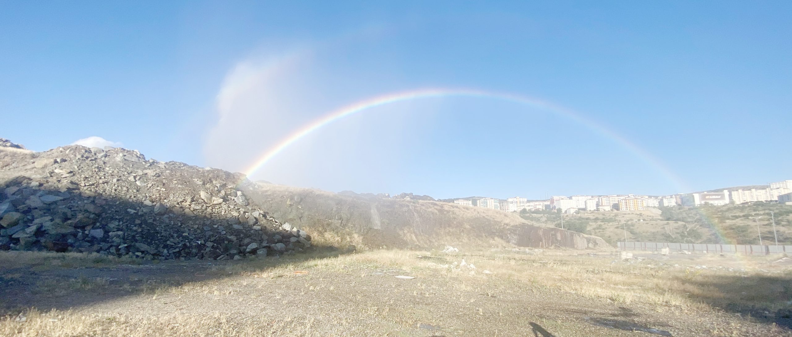 Yozgat'ın Sarıhacılı Mahallesi'nde devam eden bir lise inşaatı sırasında yaşanan